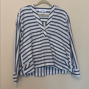 Derek Lam 10 Crosby linen stripe shirt- Size 4
